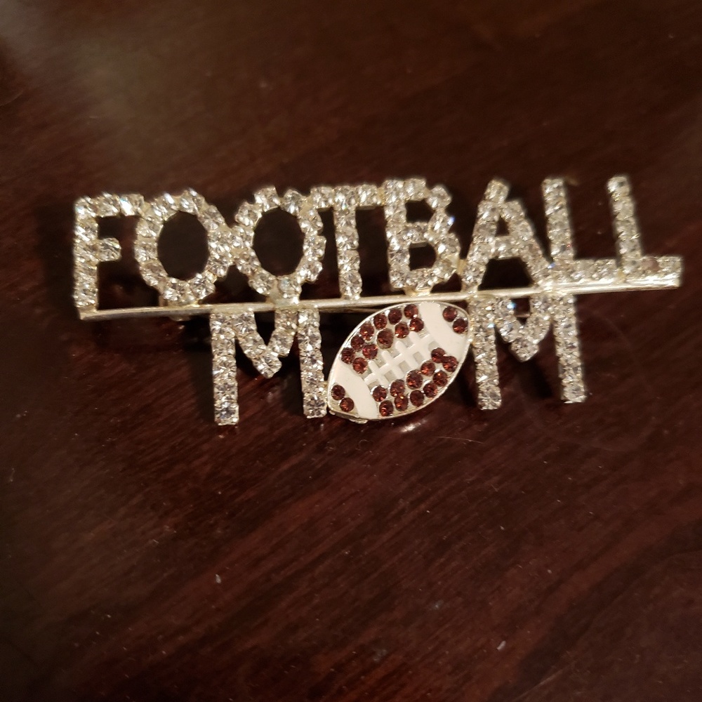 Football Mom Pin